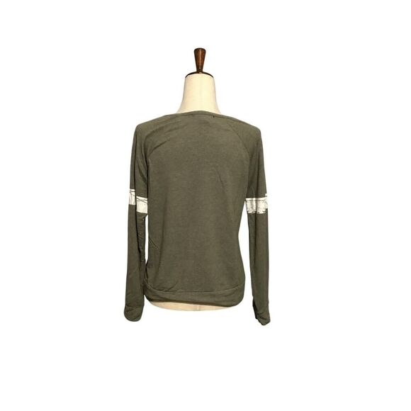 Five by Five Gray Graphic Sleeve Tee MED Women's - Picture 4 of 6